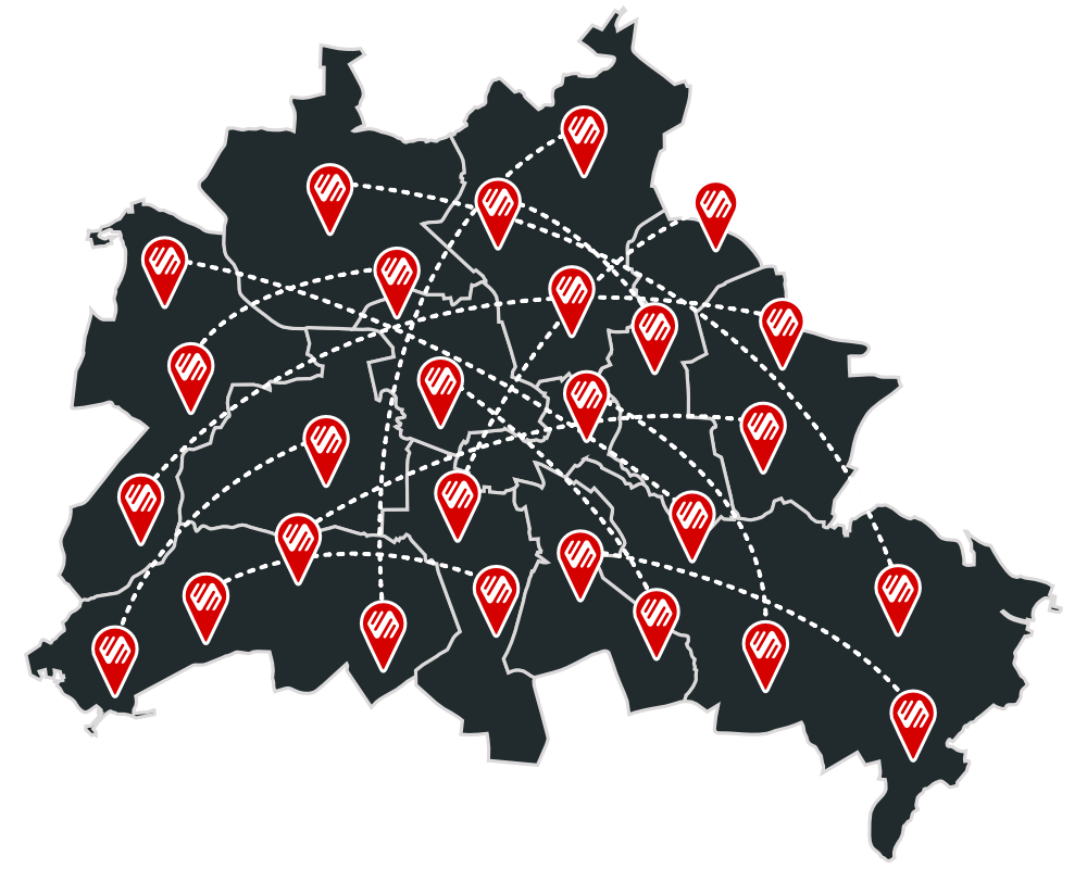 Umzüge in Berlin Karte